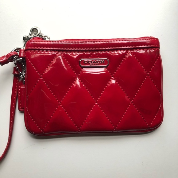Coach Handbags - Coach Red Wristlet Coach Handbags - Coach Red Wristlet